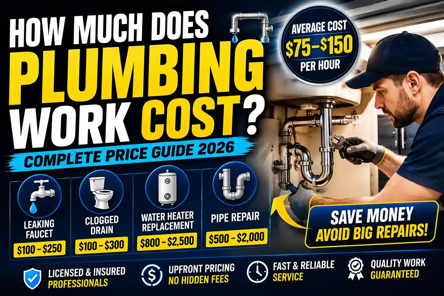 How Much Does Plumbing Cost in 2026? (Complete Price Breakdown + Money
