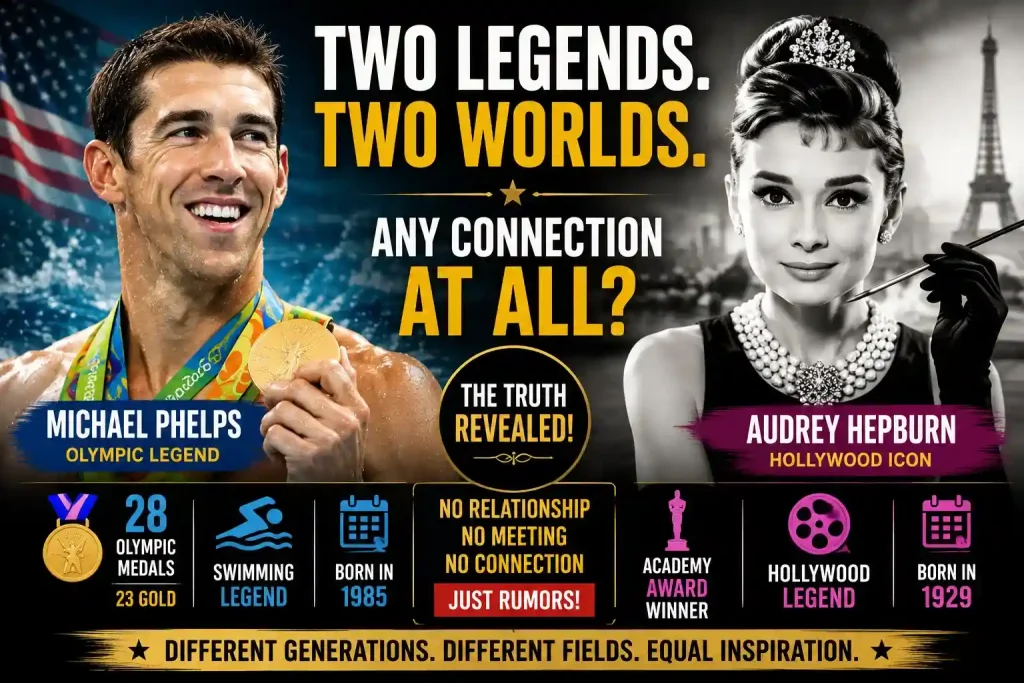 Michael Phelps and Audrey Hepburn
