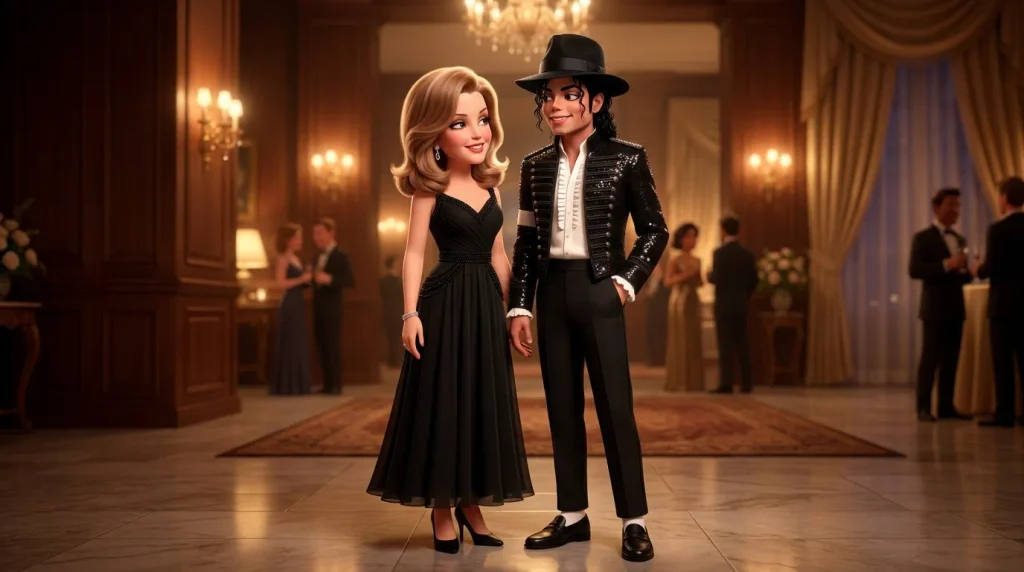Lisa Marie Presley and Michael Jackson