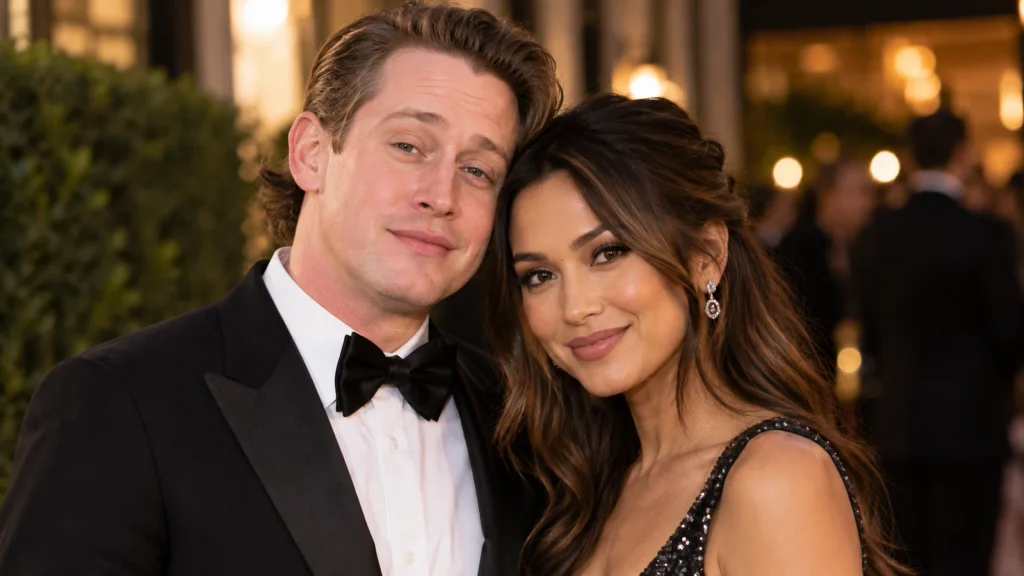 Brenda Song and Macaulay Culkin together at an elegant evening event.