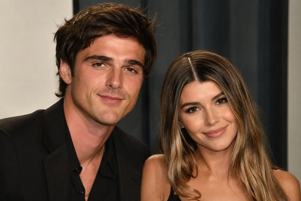 Jacob Elordi and Olivia Jade in a polished editorial-style celebrity portrait.