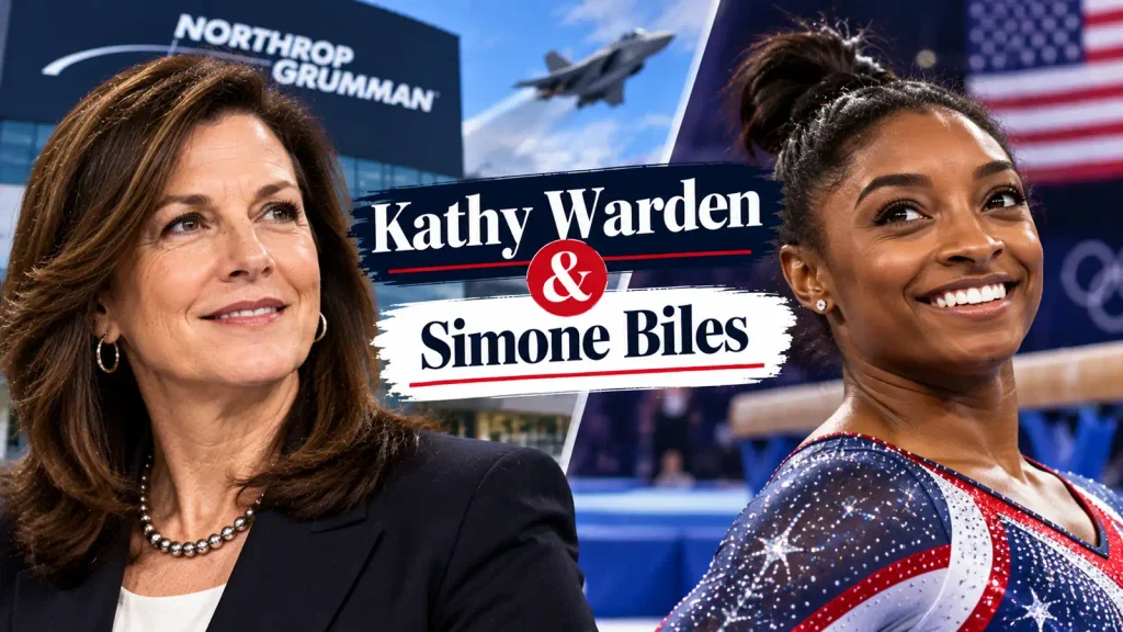Kathy Warden and Simone Biles