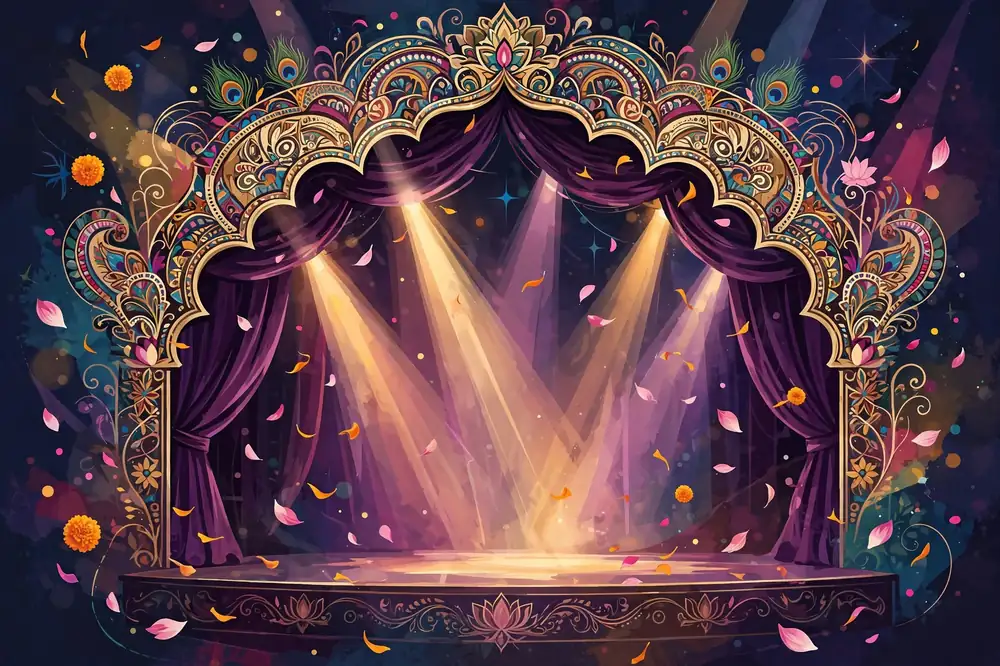 Bollywood spotlight stage