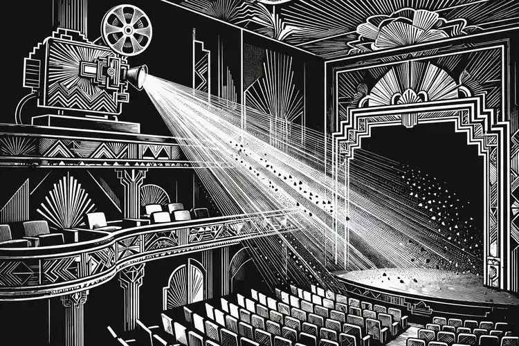 Classic black-and-white cinema elegance