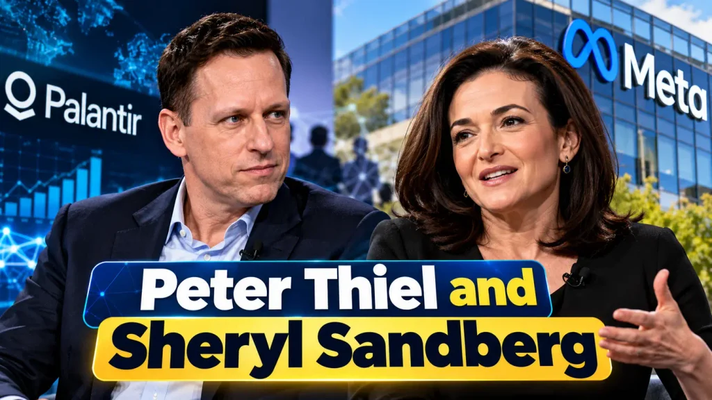 Peter Thiel and Sheryl Sandberg