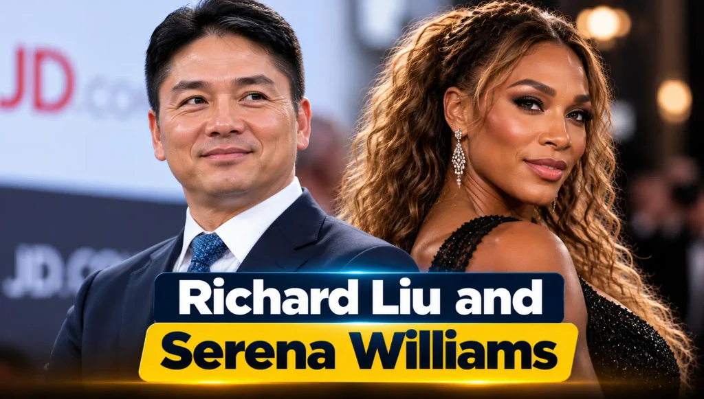 Richard Liu and Serena Williams